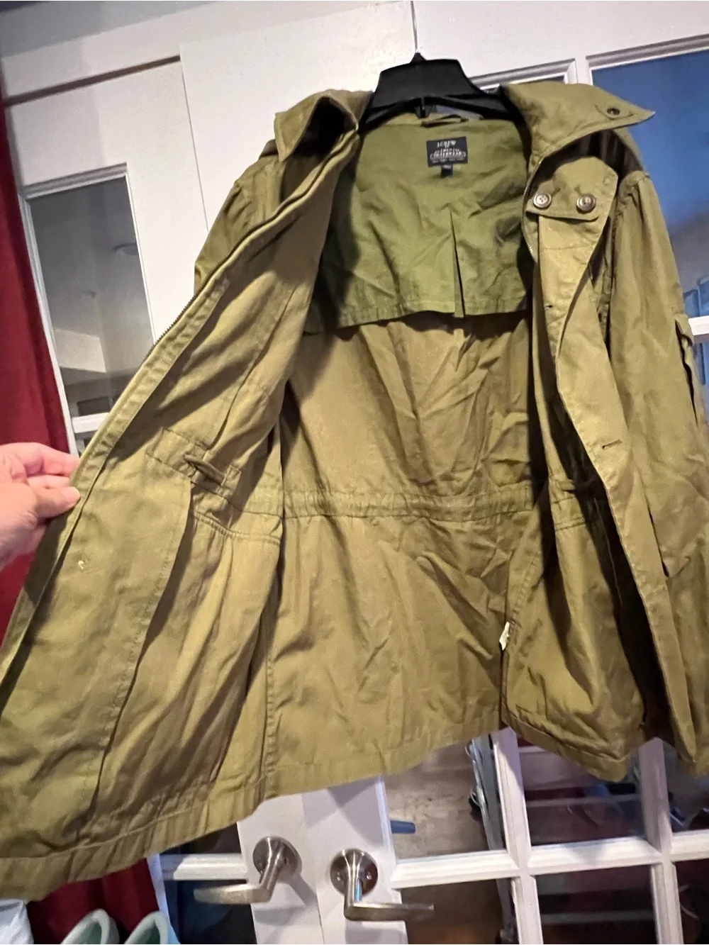 J. Crew Olive Green Military-Style Field Coat